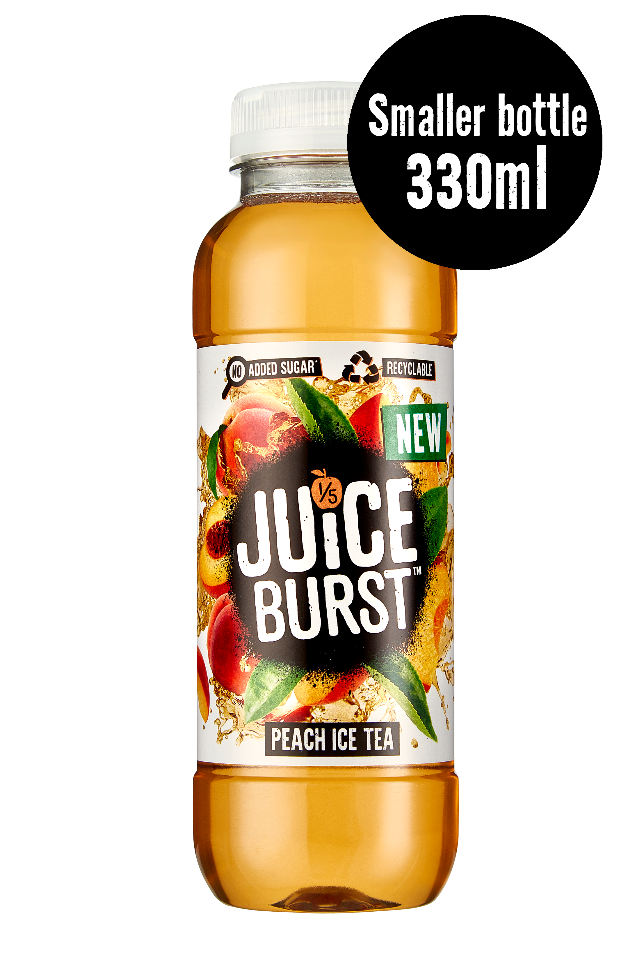NEW JUICE BUST PEACH ICE TEA 330ml (12 pack)